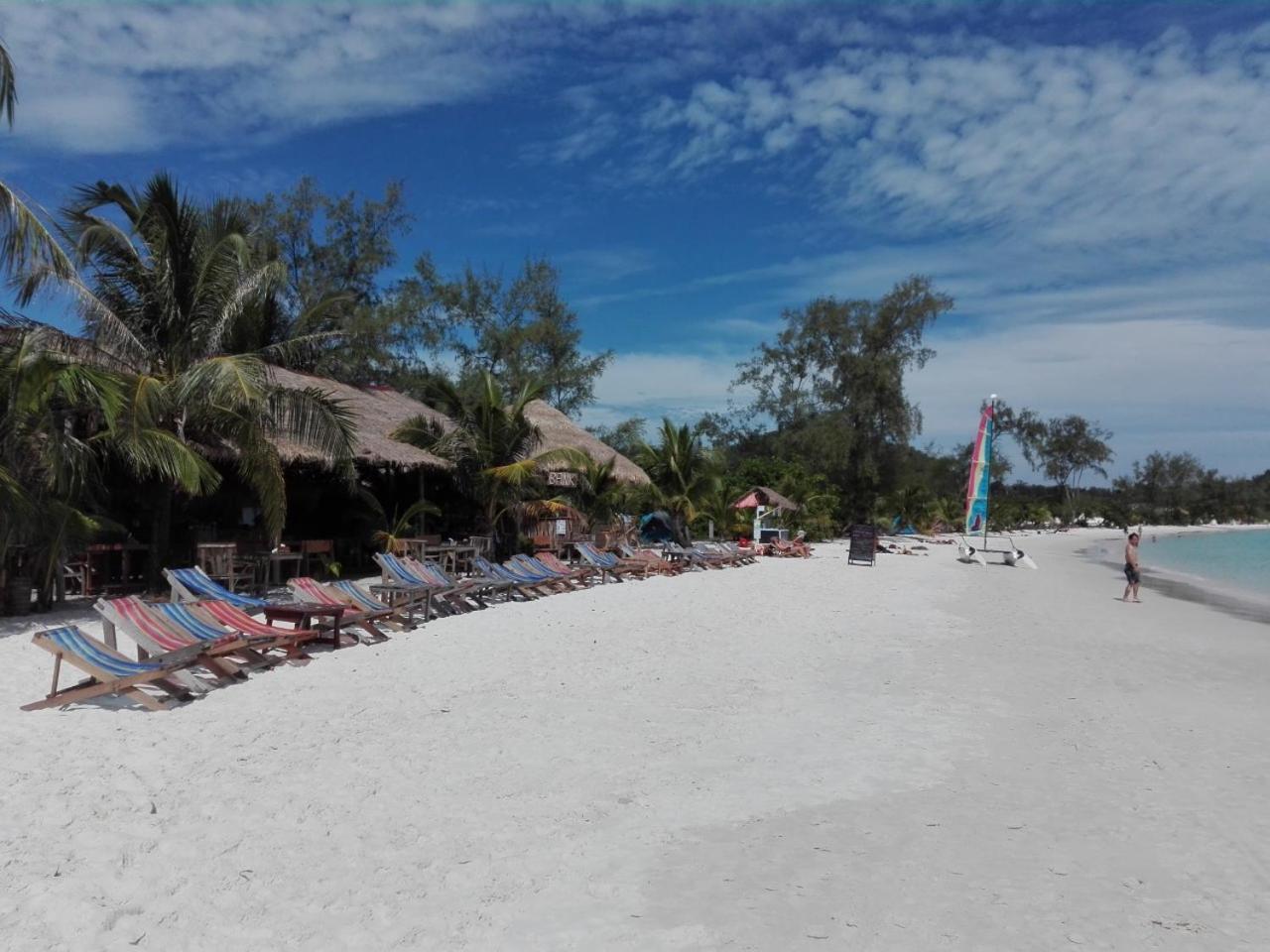 Sandbank Restaurant & Camping Koh Rong Kaoh Touch Eksteriør bilde